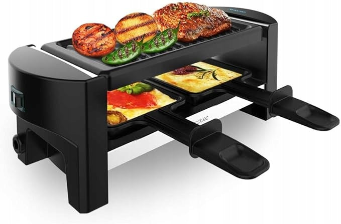 Cecotec Raclette and table grill 320 W, 2 frying pans, 2 persons