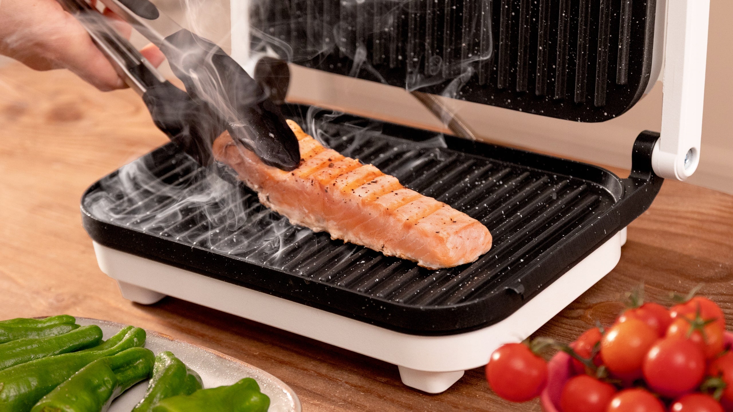 Cecotec Rock`nGrill 1200 Wood W Electric Grill Contact 1300W White Dominant color white