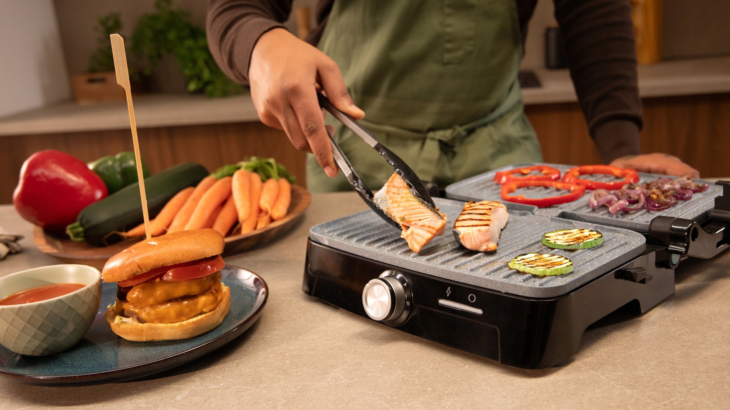 Cecotec Rock'nGrill 1500 Full Open Electric Grill Folding 1500W Silver Brand Cecotec