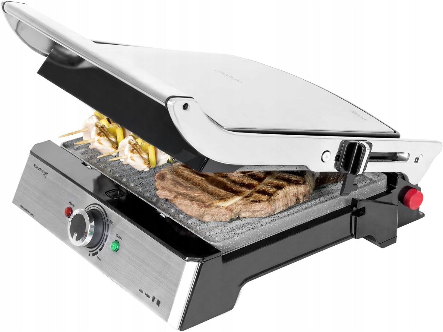 Cecotec Rock'nGrill Pro Electric Grill 2200W Rockstone Plates 34x23cm