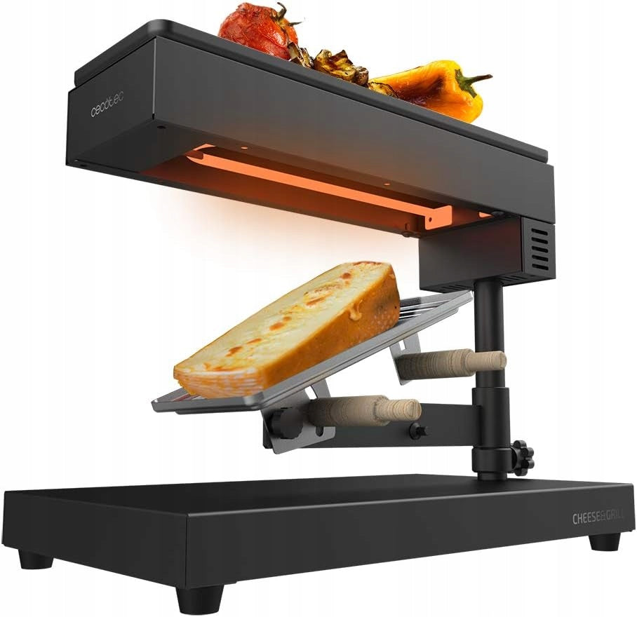 Cecotec electric grill 600W stainless steel black non-stick
