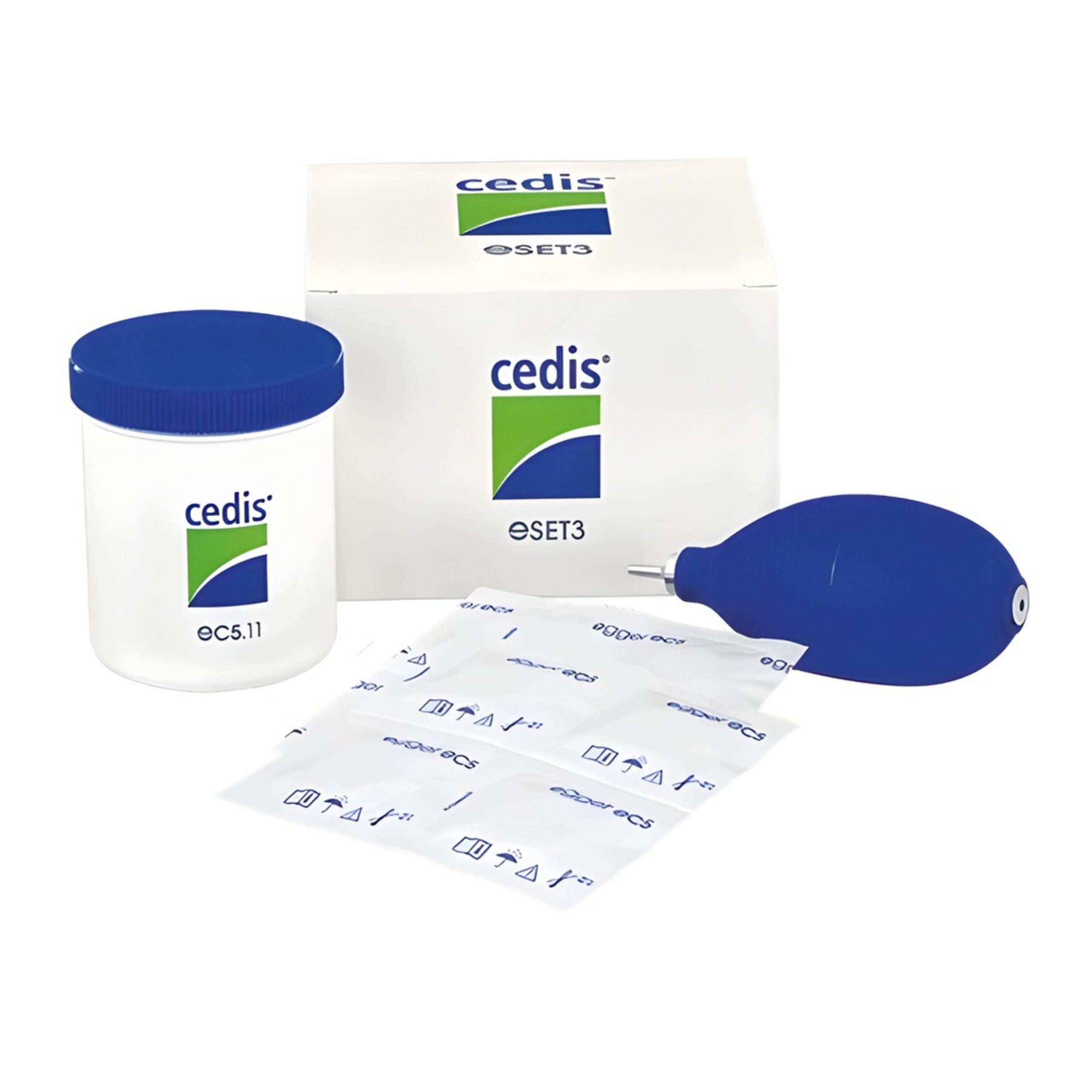 Cedis set for earbud care Extends the life of BTE eSet 7