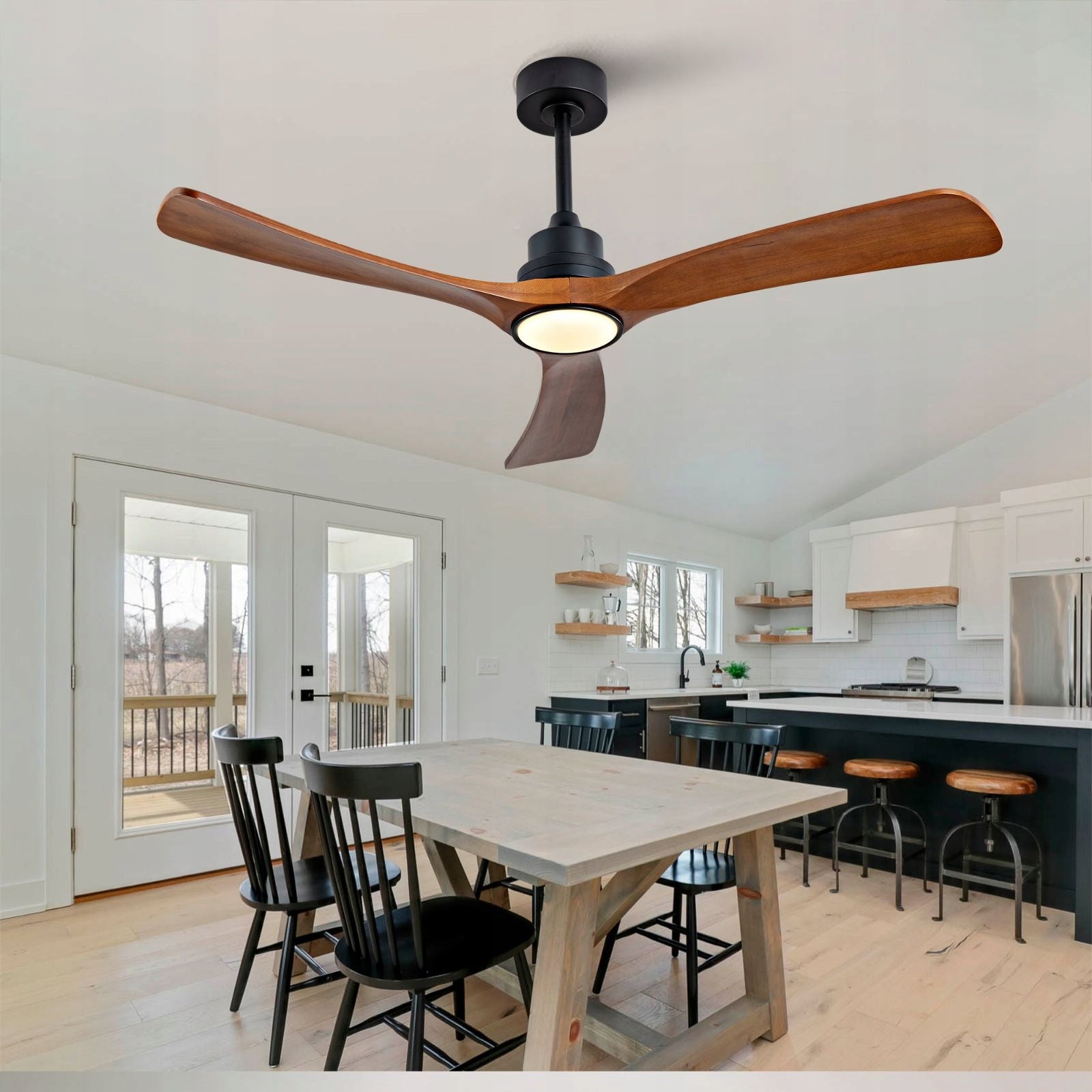 Ceiling Fan 52 Inch Lighting Remote Control Wood Functions none