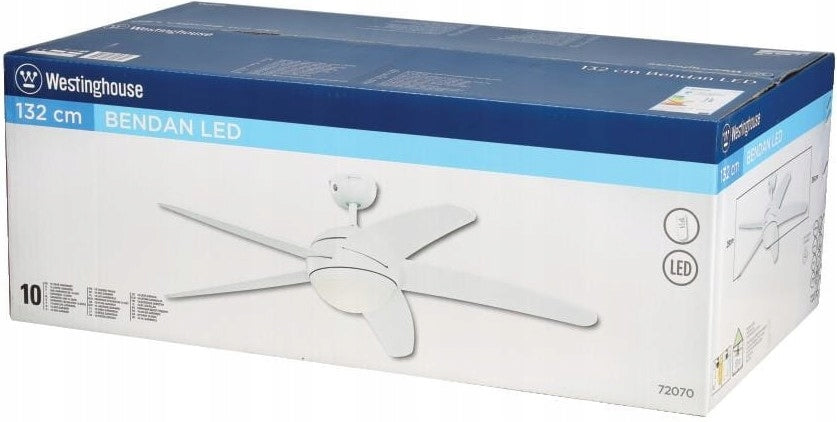 Ceiling Fan BENDAN LED & PATTERN White - 132cm | Dimming Lamp Manufacturer code 72070