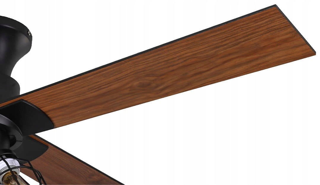 Ceiling Fan MAGNOLIA DC Oak/Black - 132cm | Loft Lamp + Remote Control Brand DaxtonFan