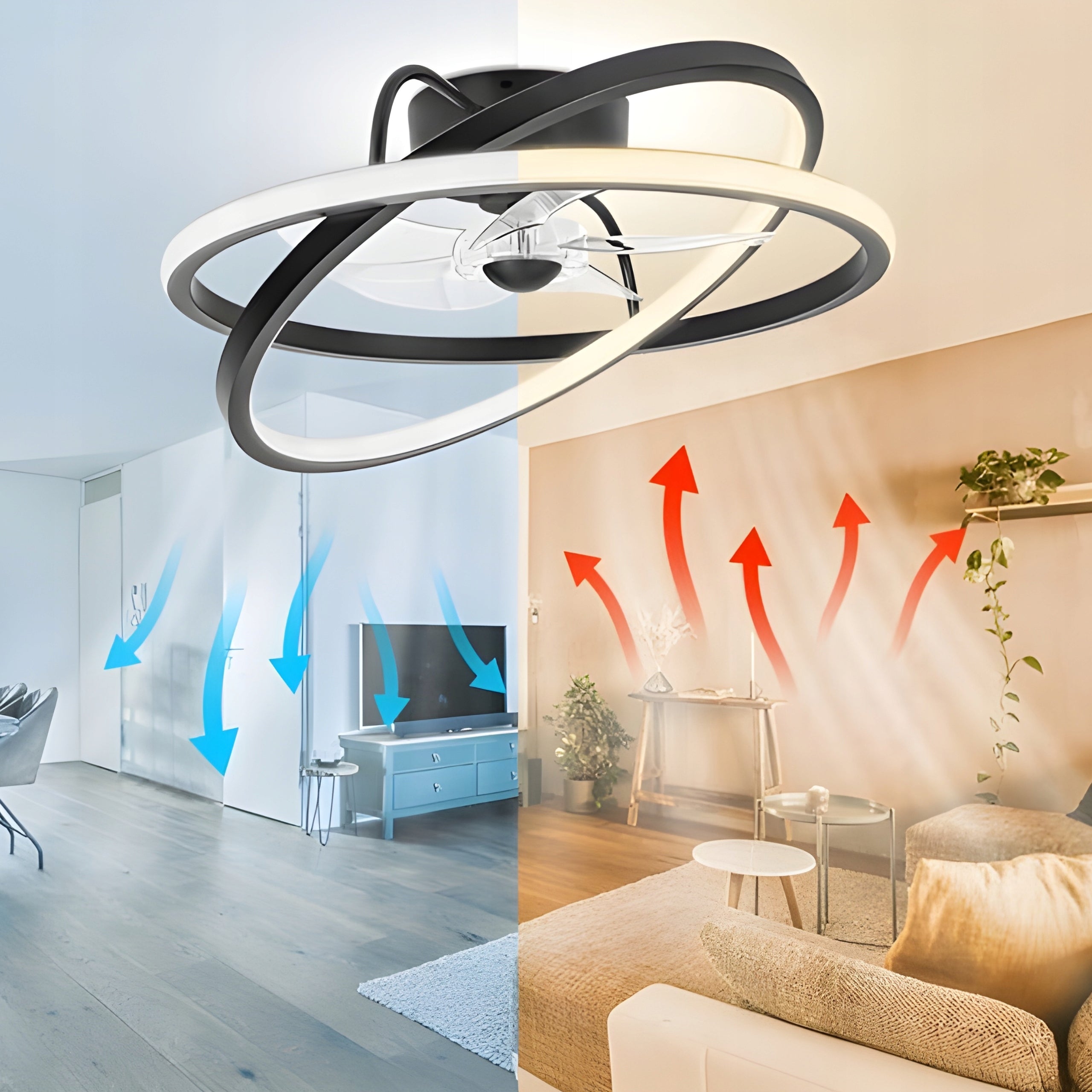 Ceiling Fan with Lighting Ceiling Lamp with LED Windmill 50 cm Functions oscillation other