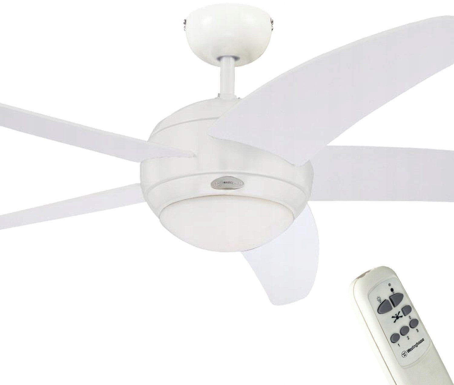 Ceiling fan BENDAN White - 132cm | Chandelier lamp fan with remote control Brand Westinghouse