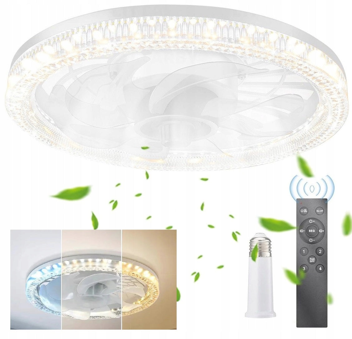 Ceiling fan LED plafond lamp E27 universal 2in1 remote control
