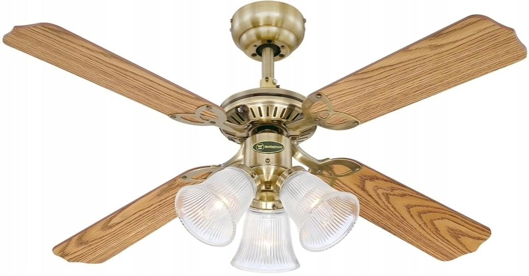 Ceiling fan PRINCESS GOLD NEW - 105cm | 3 Lamps, Traditional style Manufacturer code 9602264