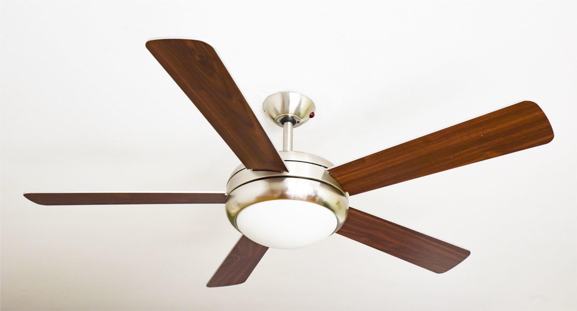 Ceiling fan Ursa silver/nut 132 cm