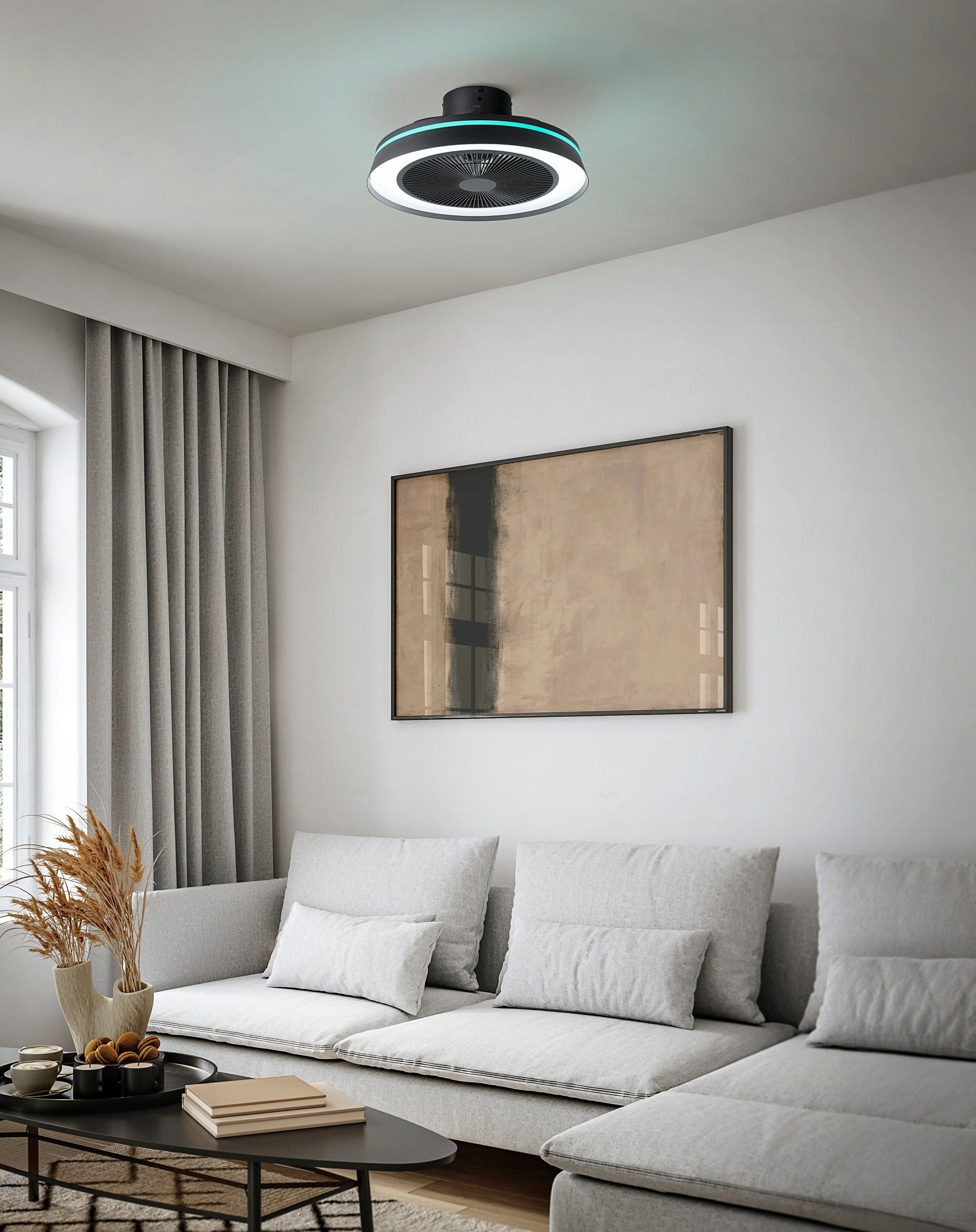 Ceiling fan with RGB+TW LED lighting Eglo VALLONIA 1 35217 Brand Eglo