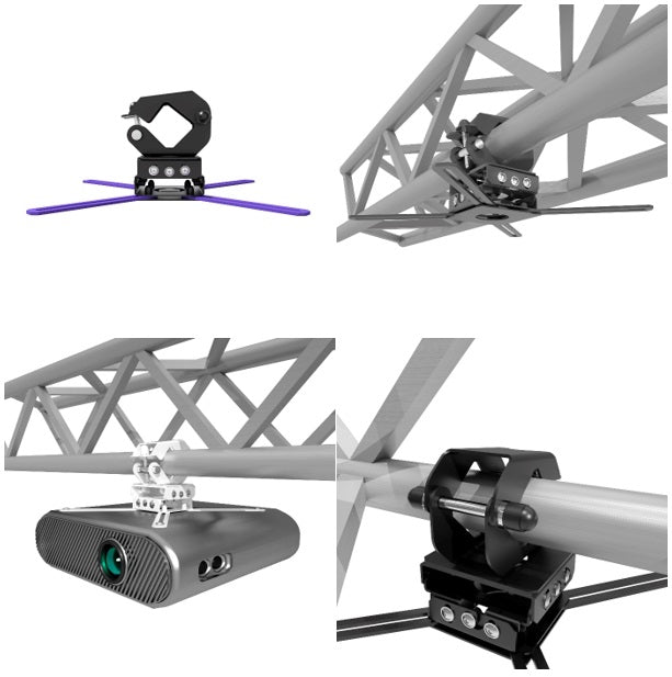 Ceiling holder for a projector truss