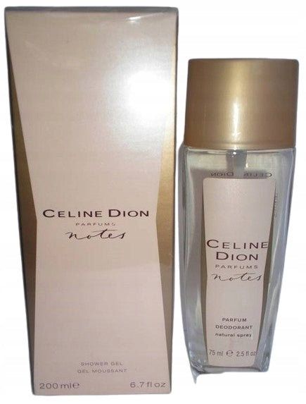 Celine Dion Notes Deodorant atomizer set DNS 75ml + shower gel