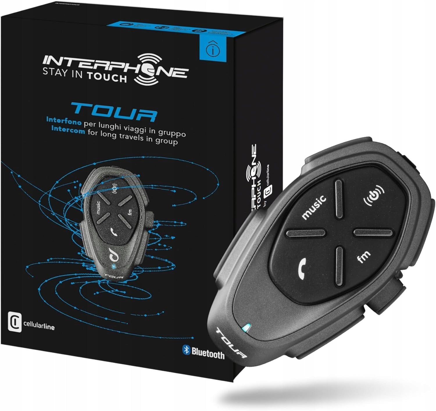 Cellular Line Interphone Tour Closed Helmet Hands-free Kit