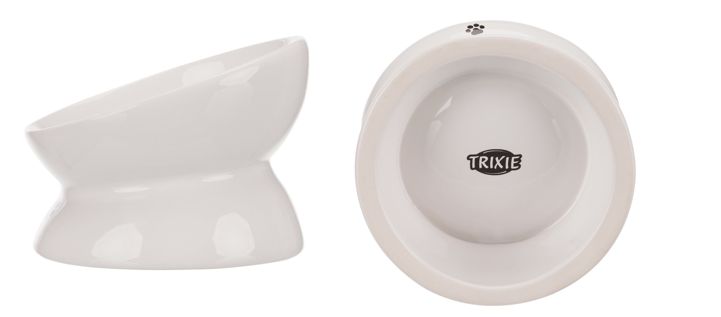 Ceramic BOWL ELEVATED for Cat FOR FOOD WATER TRIXIE 0,15L/13cm White Type other