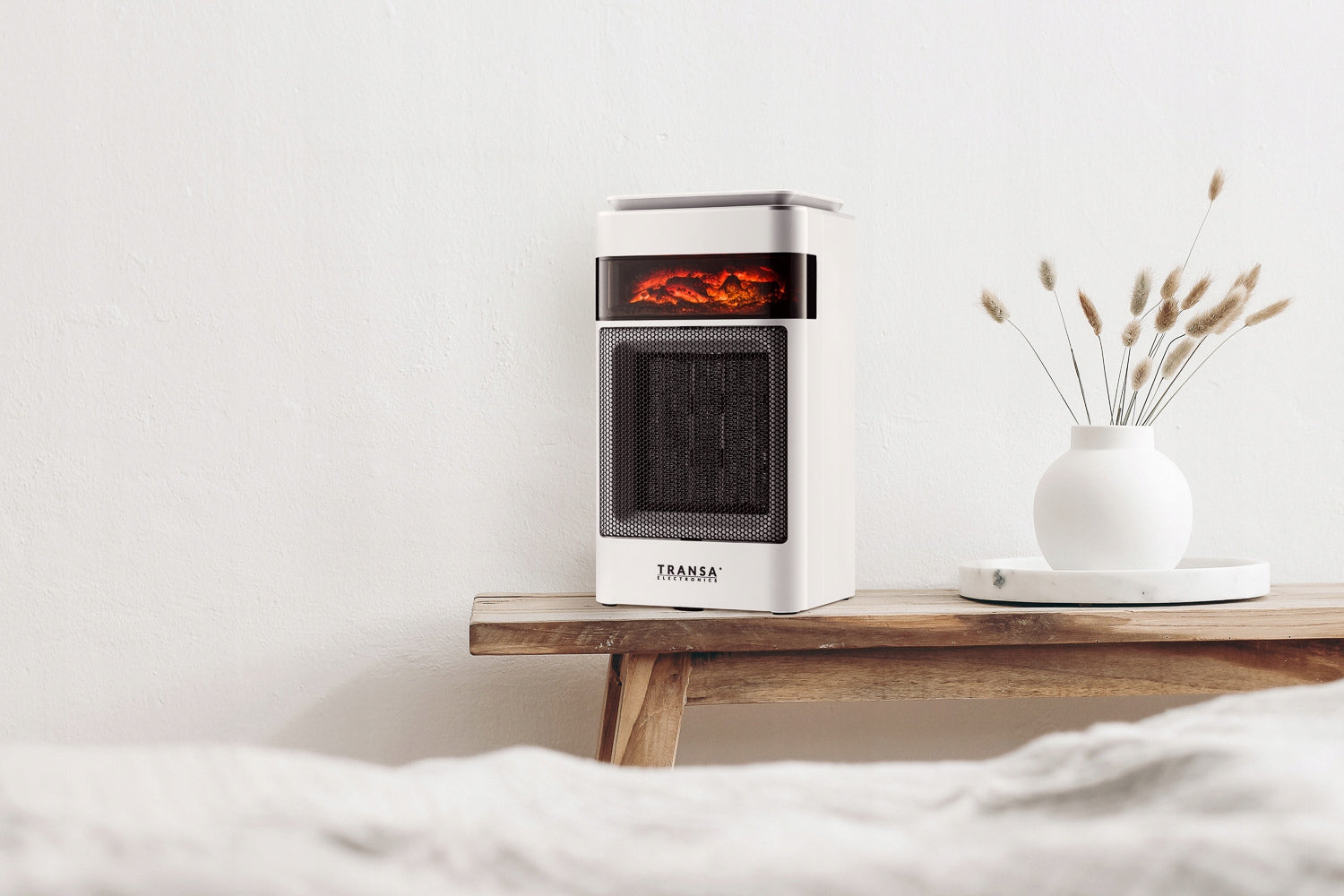 Ceramic Heater FARELKA Flame Effect LCD Panel 1500W Model CeramioFlame