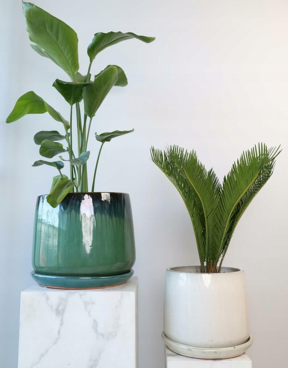 Ceramic Planter with Garden Stand 22x19 cm Cream Manufacturer code 77.724.22