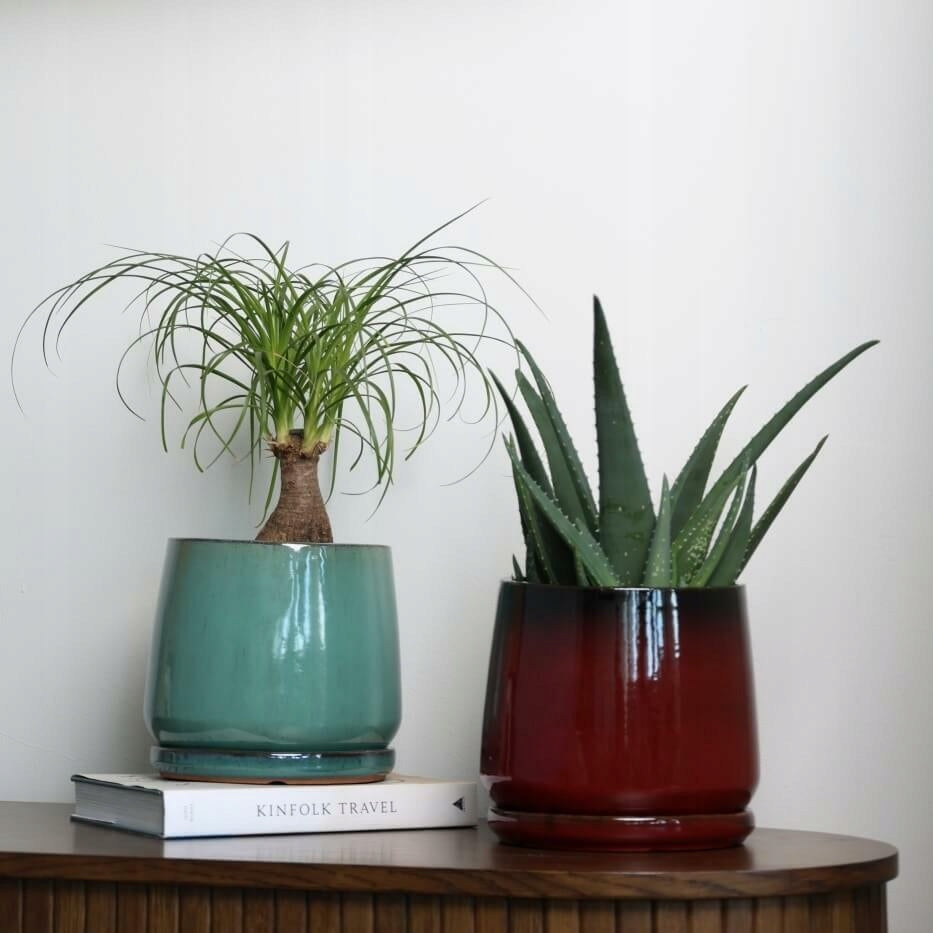 Ceramic Planter with Garden Stand 22x19 cm Cream Product height 19 cm