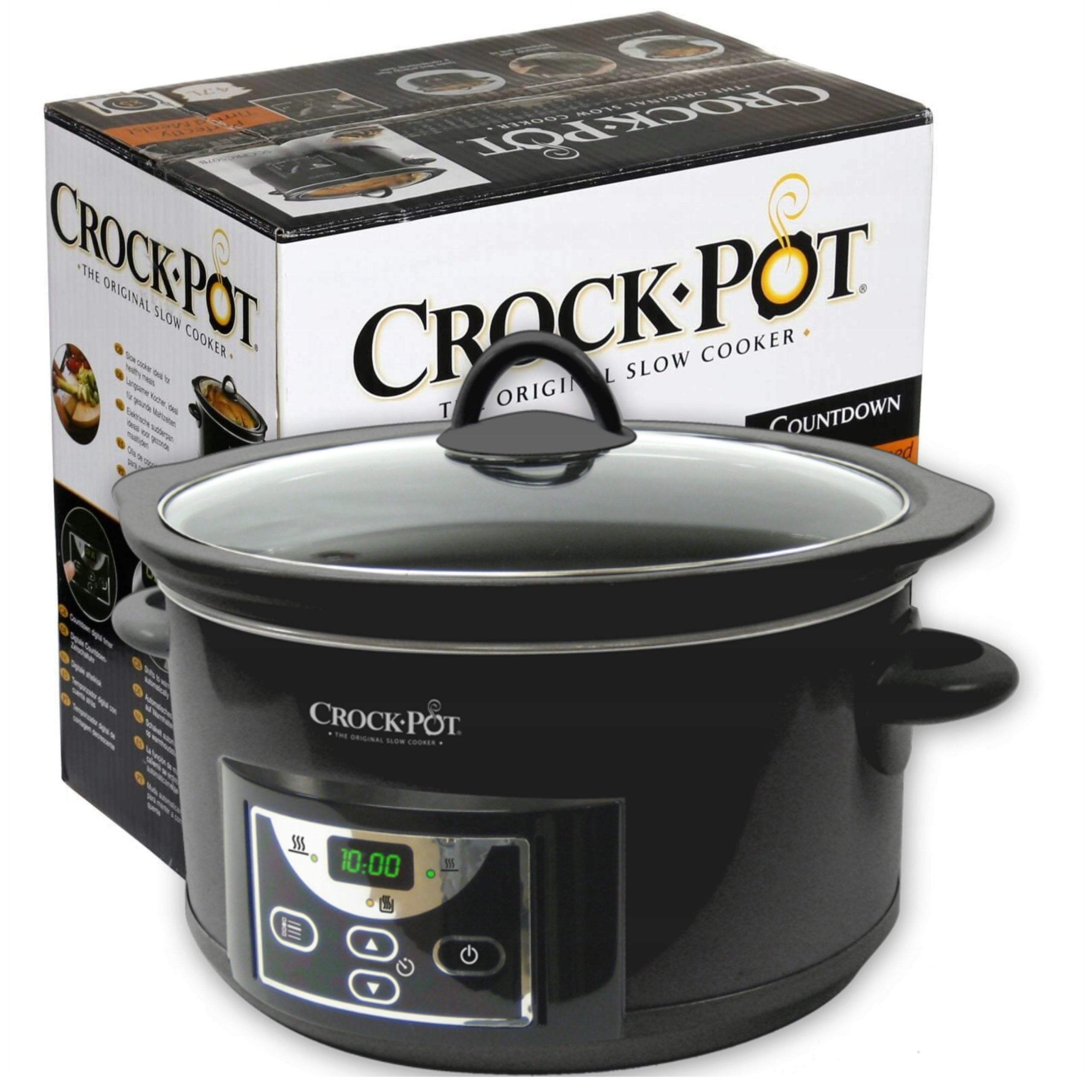 Ceramic Slow Cooker CROCKPOT Electric Pot Free Cooking + RECIPES
