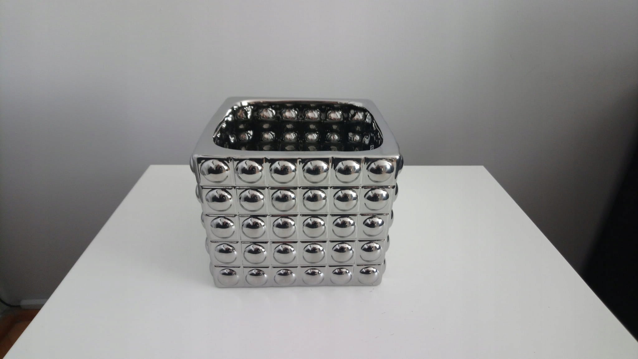 Ceramic glazed mirror cover 18x15 cm