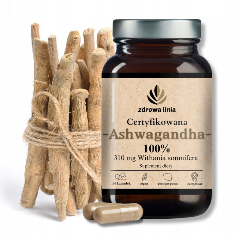 Certified Ashwagandha 100% 310 mg Withania somnifera Manufacturer code 5905935871204