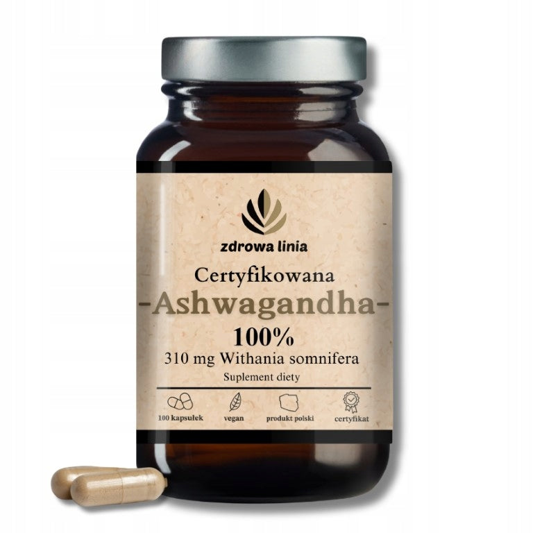 Certified Ashwagandha 100% 310 mg Withania somnifera