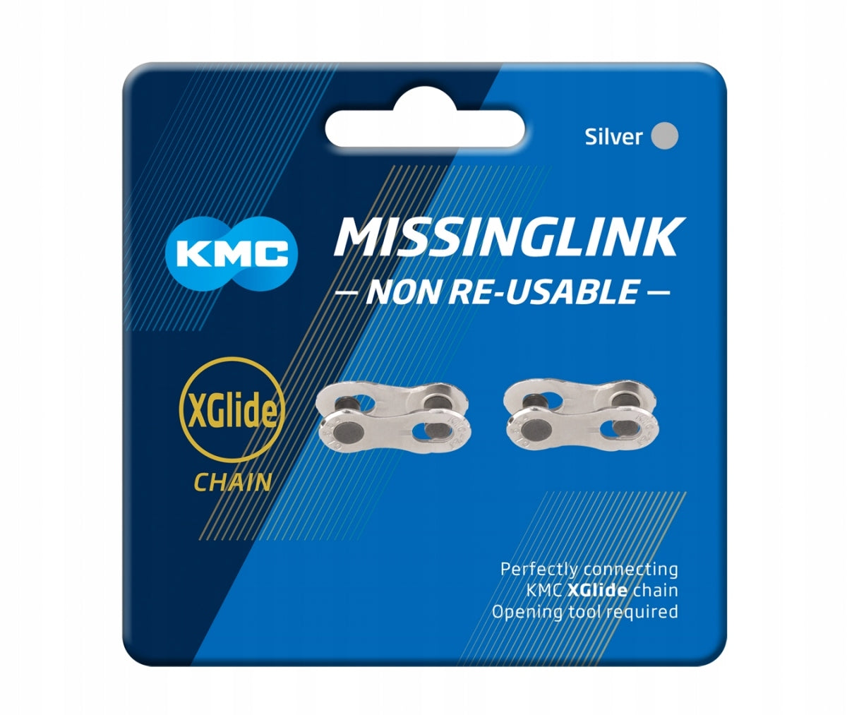 Chain clasp KMC 9/10/11-rz EPT Xglide silver 2pcs
