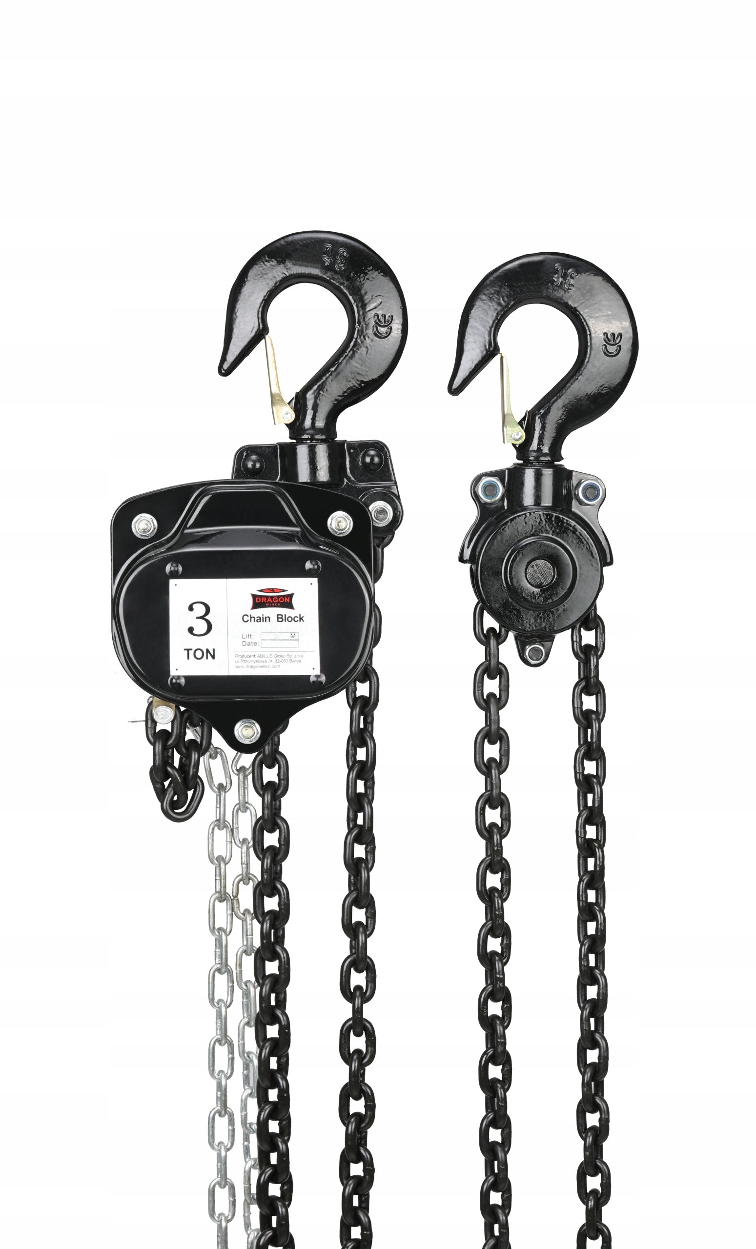 Chain winch Dragon Winch 3T Lifting capacity | Robust 3M hand winch Product weight with unit packaging 21.5 kg
