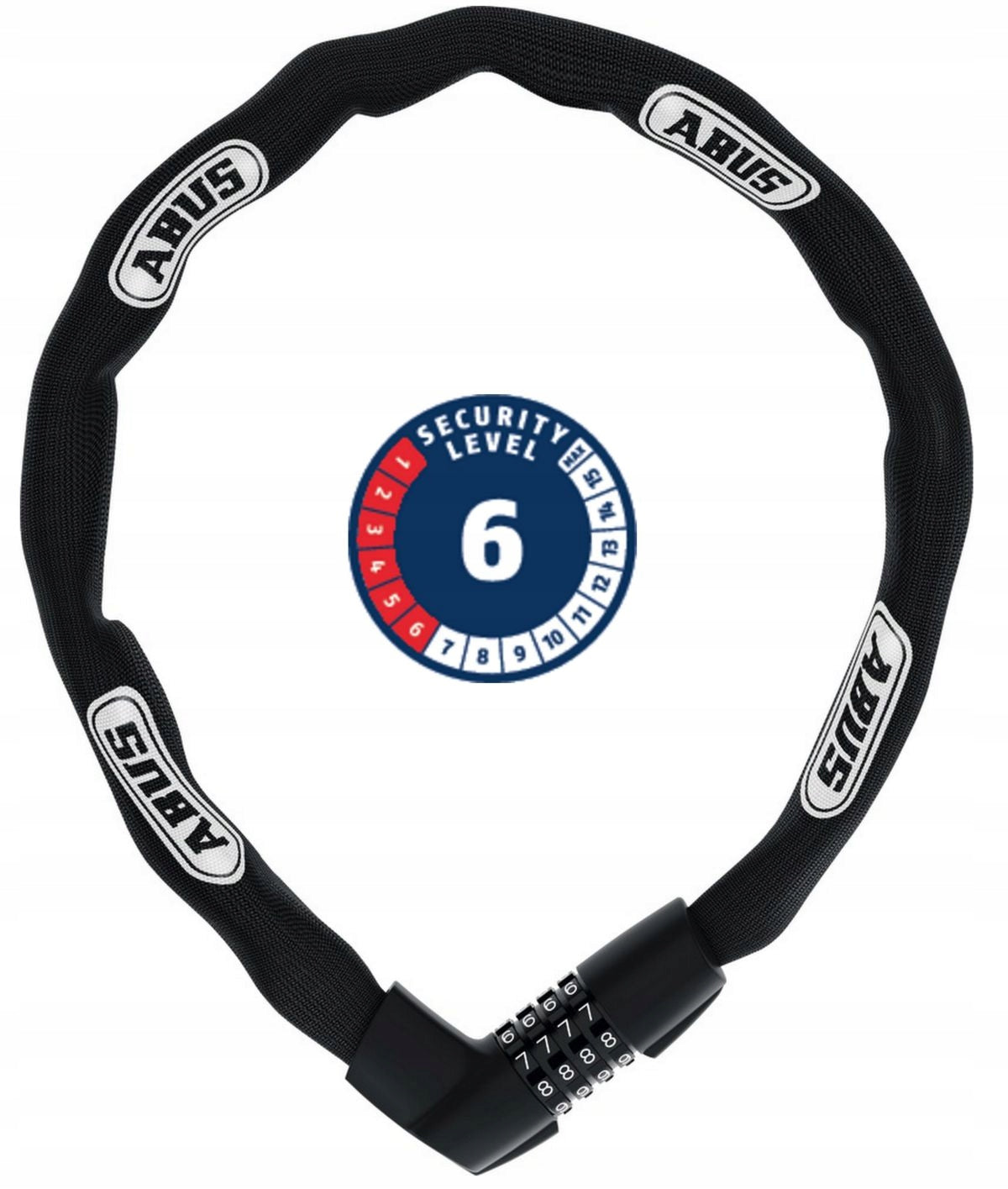 Chain with lock ABUS Tresor 1385/75 cm. /sl6/ Black