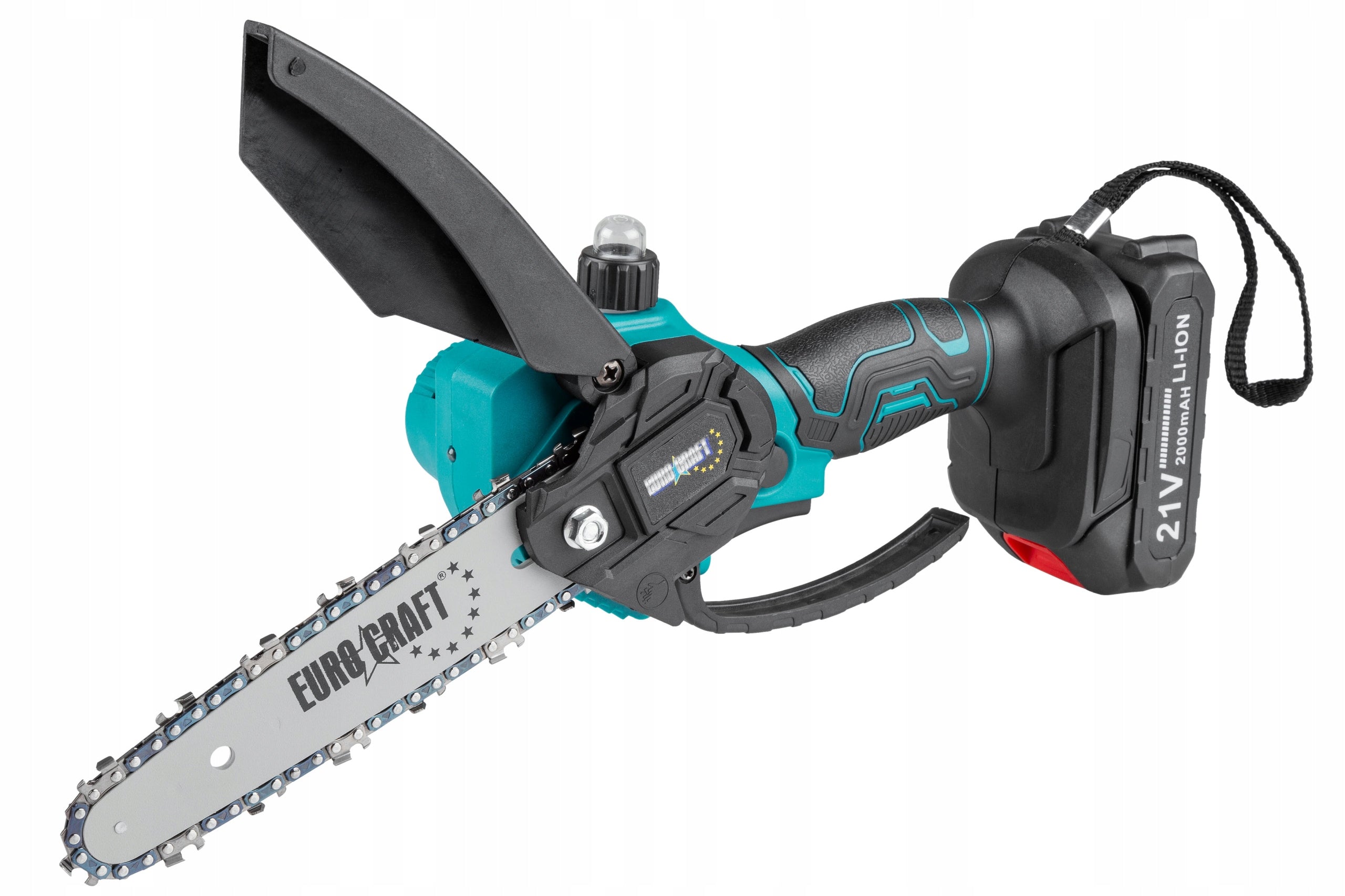 Chainsaw CORDLESS chain lubrication SAW 2 chains 15cm Battery voltage 21 V