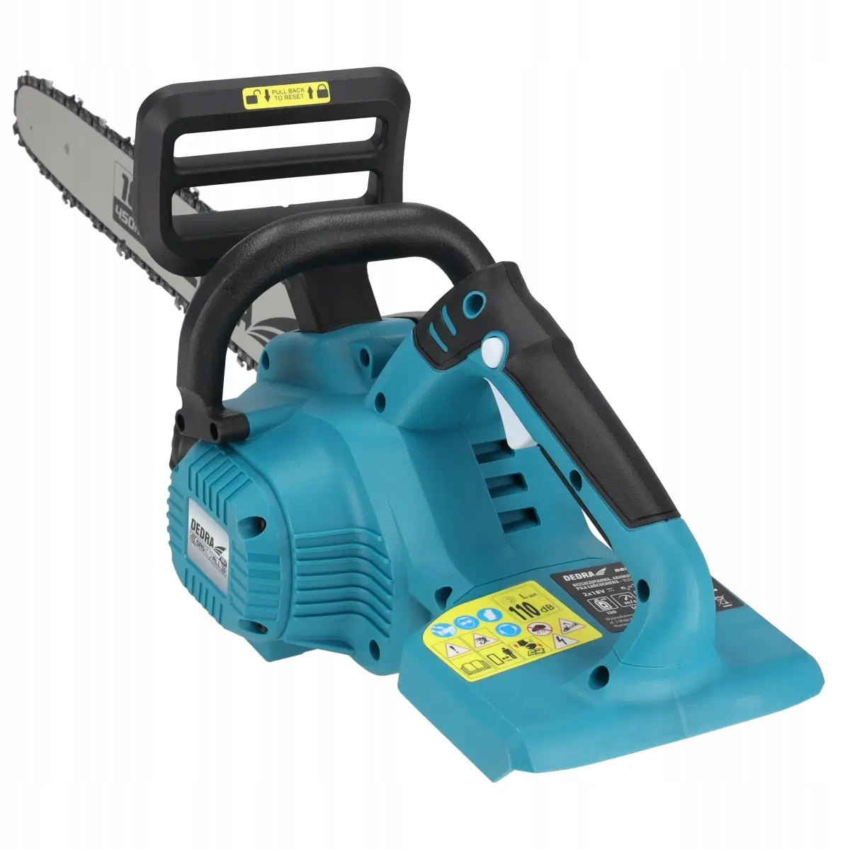 Chainsaw Cordless Guide 18" 2x18V DED7184VA DEDRA Power supply rechargeable battery