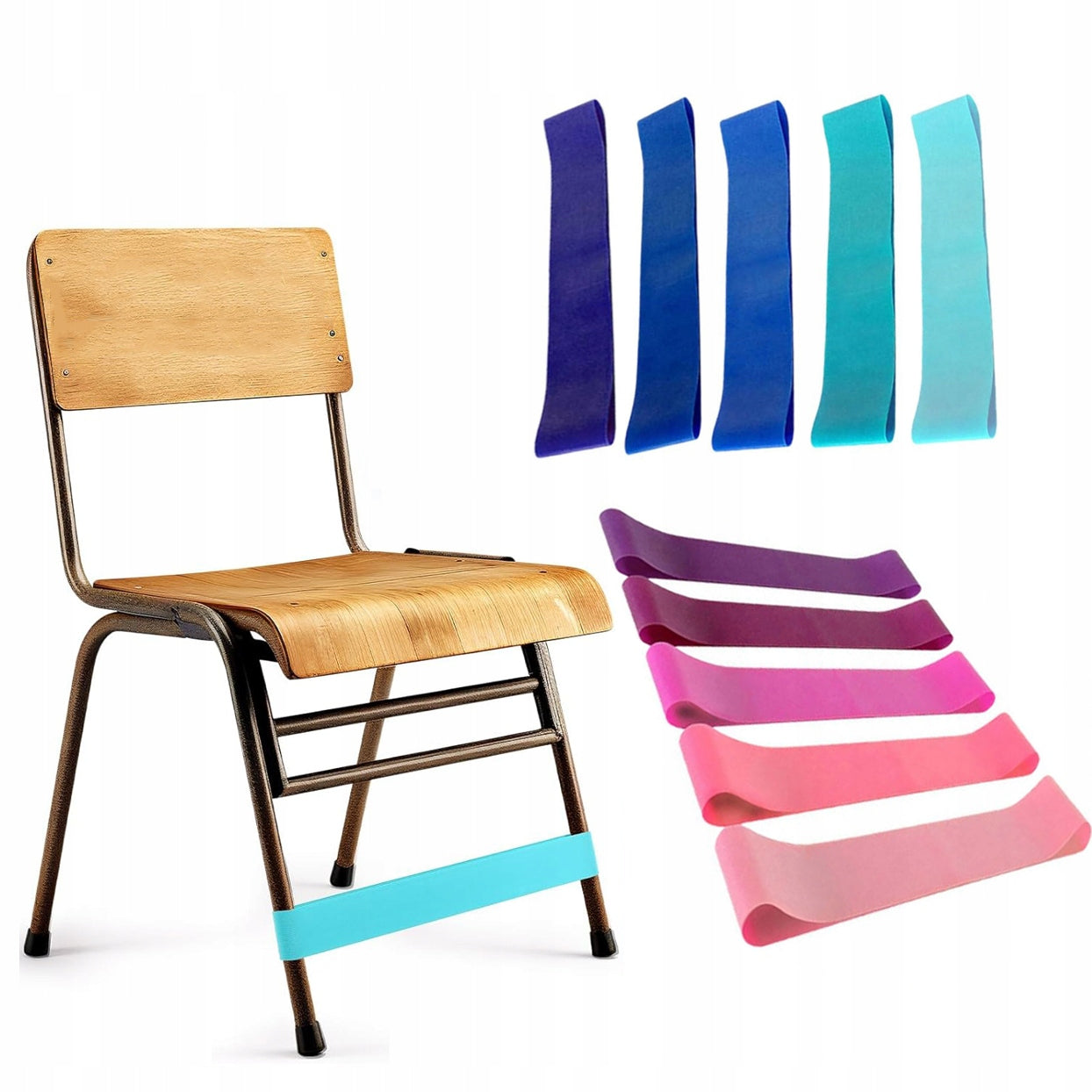 Chair Erasers 10pcs Sensory ADHD Autism Flexible Multicolor