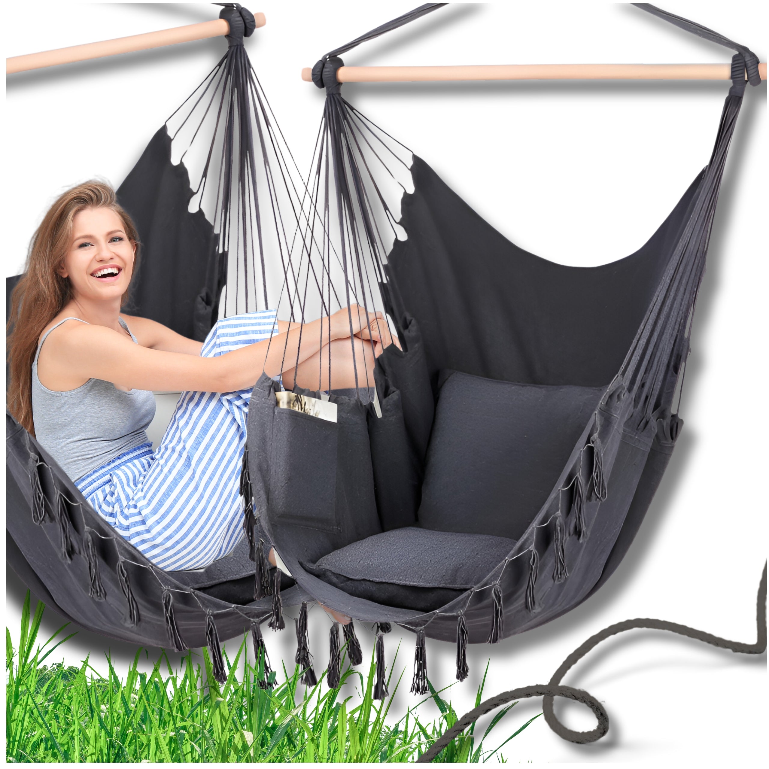 Chair Hanging Chair Brazilian Swing Garden Hammock For Balcony BOHO