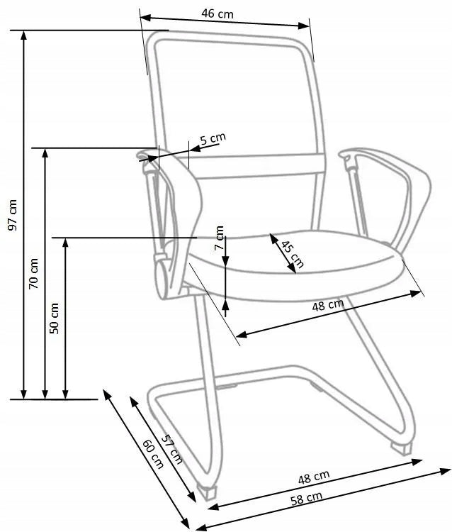 Chair On Skids Vire Skid Black Office Chair Modern Halmar Brand Halmar