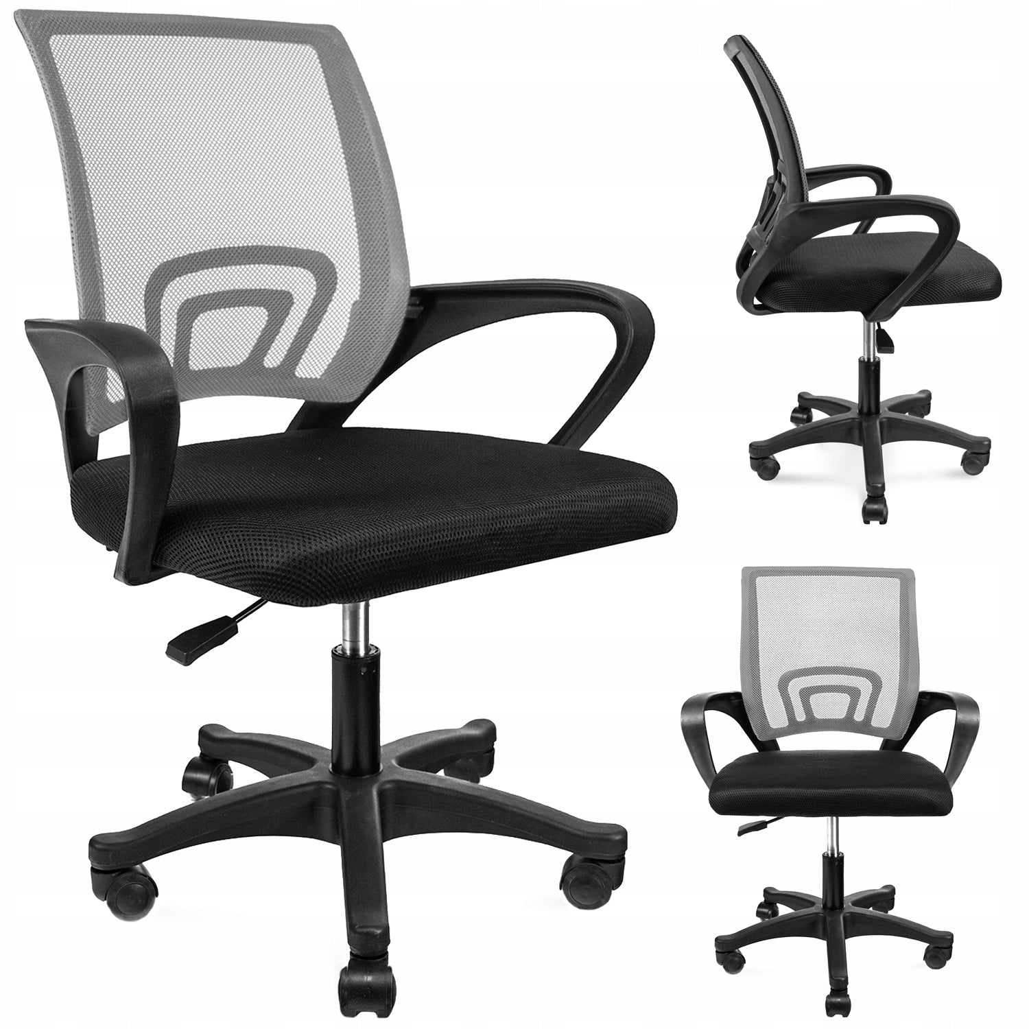 Chair SMART black/grey (new code), JUMI, CM-332973.5900410332973,