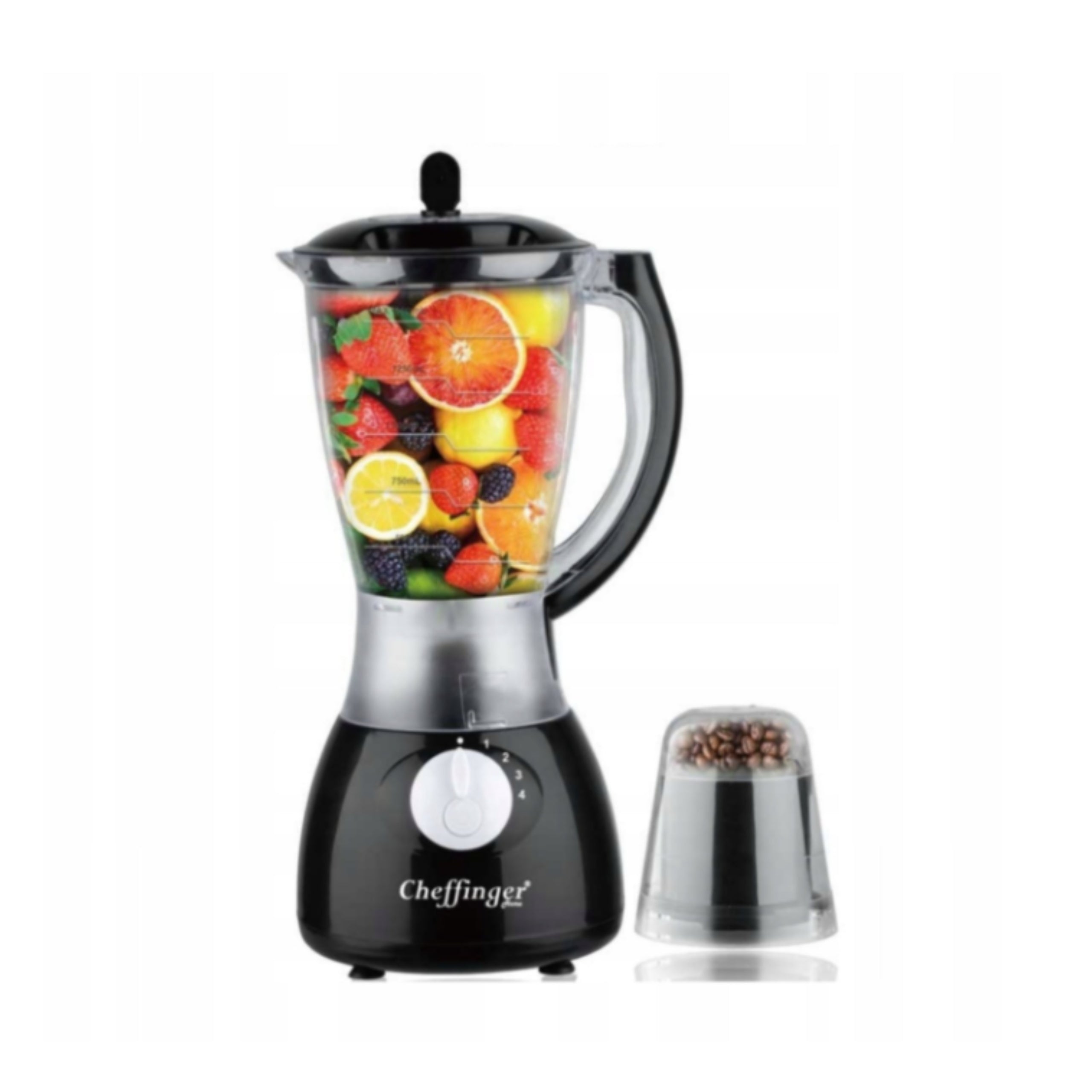 Chalice Blender 1.5L 1000W Electric For Kitchen + Grinder Cheffinger