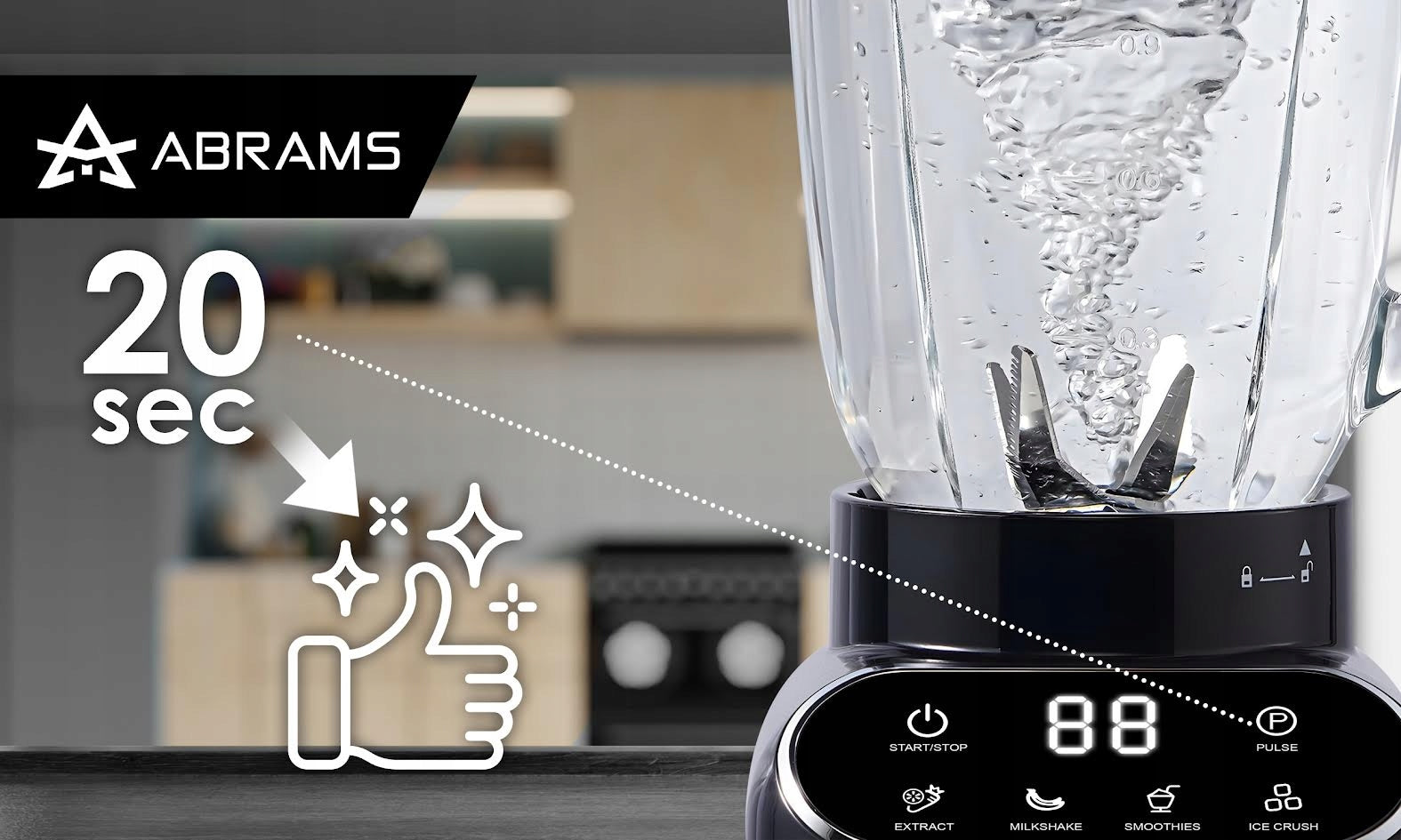 Chalice Blender 1500W Glass 1,5L Bottle 600Ml Titanium Blades Strong EAN (GTIN) 5906954292322