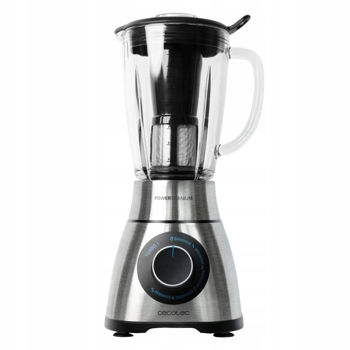 Chalice Blender Power Black Titanium 1300 PerfectMix Cecotec Silver