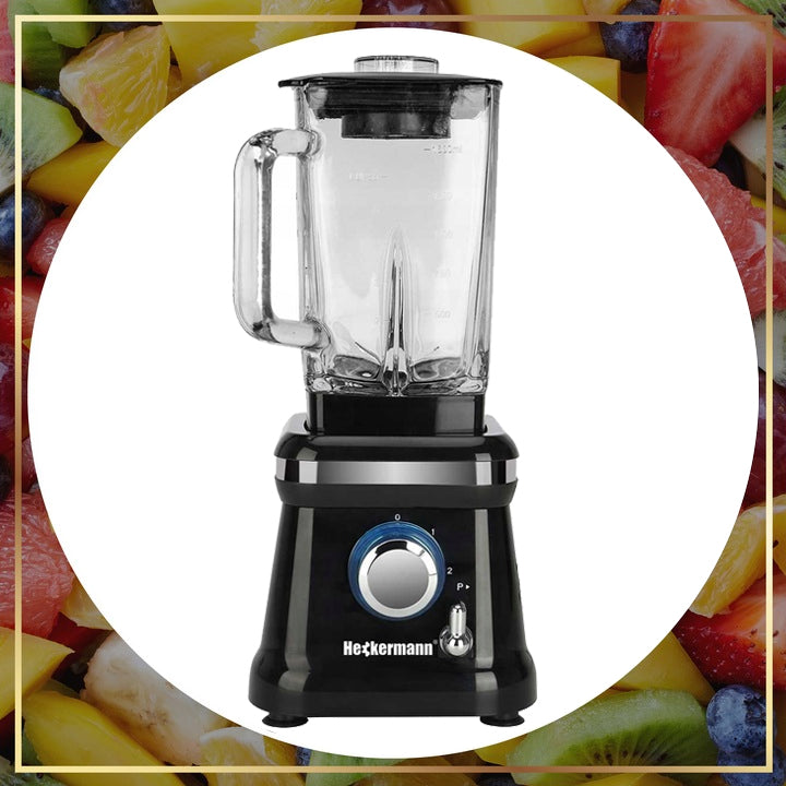 Chalice Blender STRONG for smoothie cocktails Glass 1600W 1,6L HECKERMANN EAN (GTIN) 5903864759471