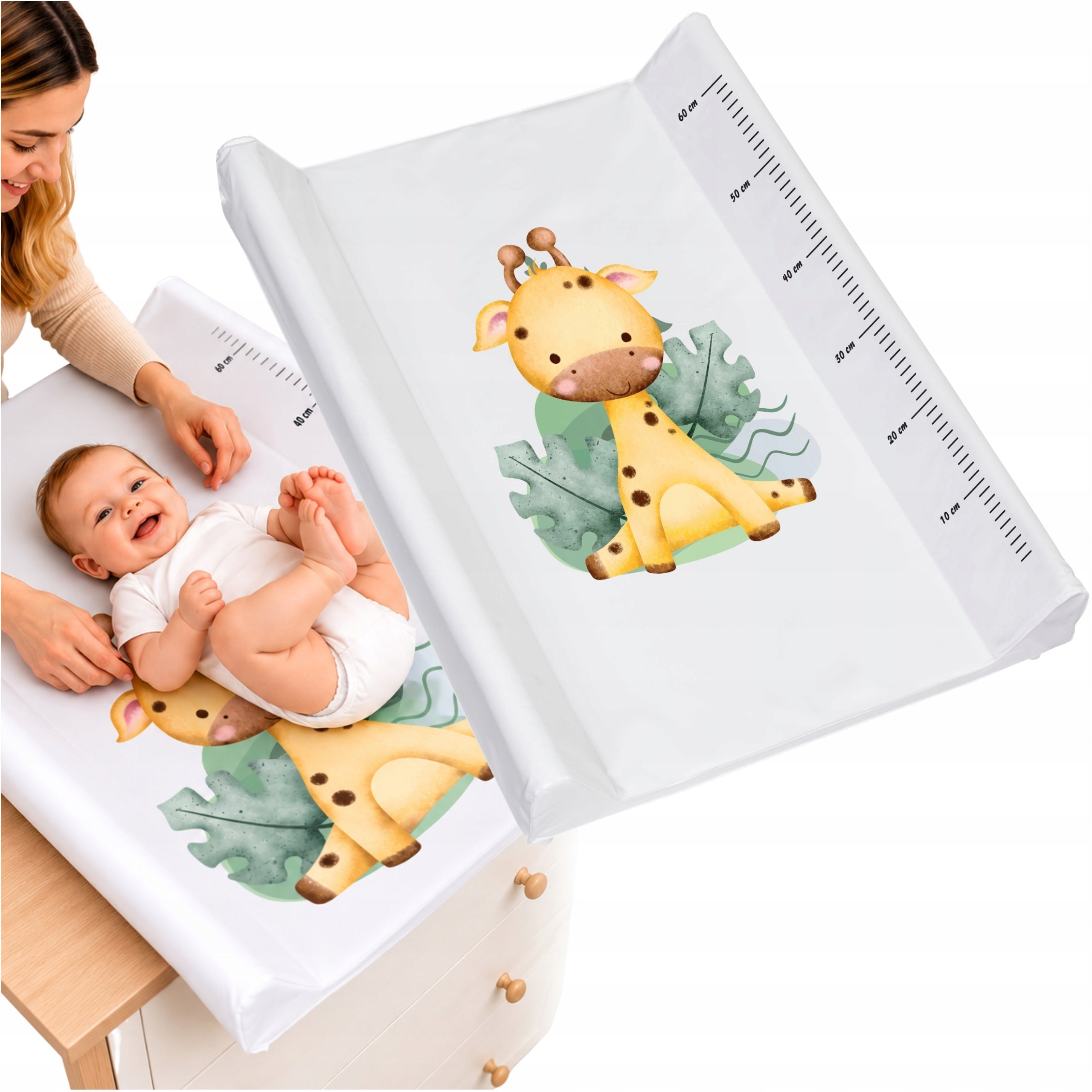 Changing Table Soft Giraffe 70x50 Water Resistant for Regal Chest of Drawers P-008
