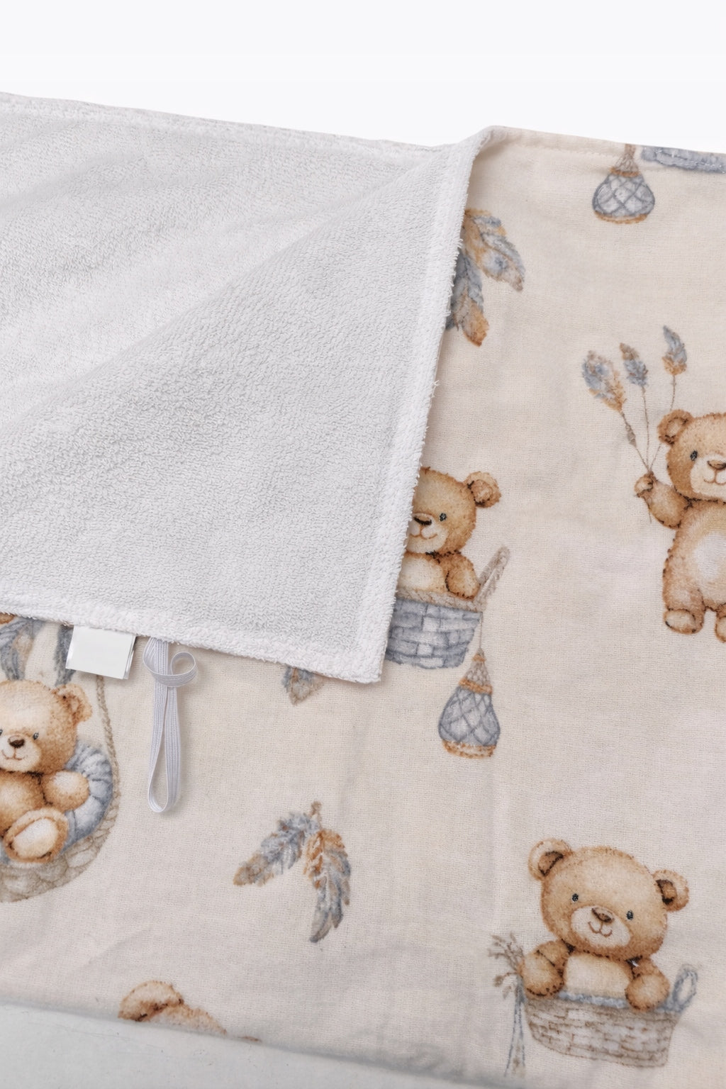Changing pad 50x70 cm soft flannel waterproof boho bear Packaging status original
