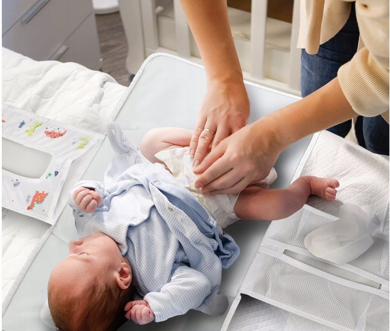 Changing table Waterproof baby changing table DELISENTI folding in a bag Medical device no