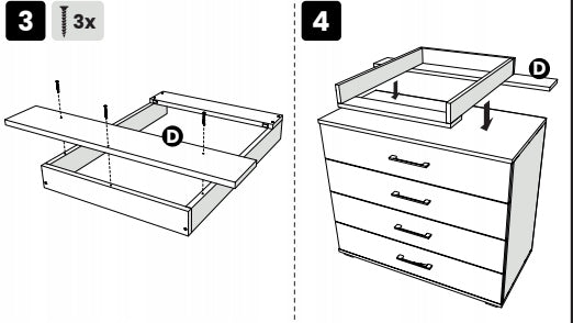 Changing table - chest of drawers Kullen 40cm with blend EAN (GTIN) 5905090117247