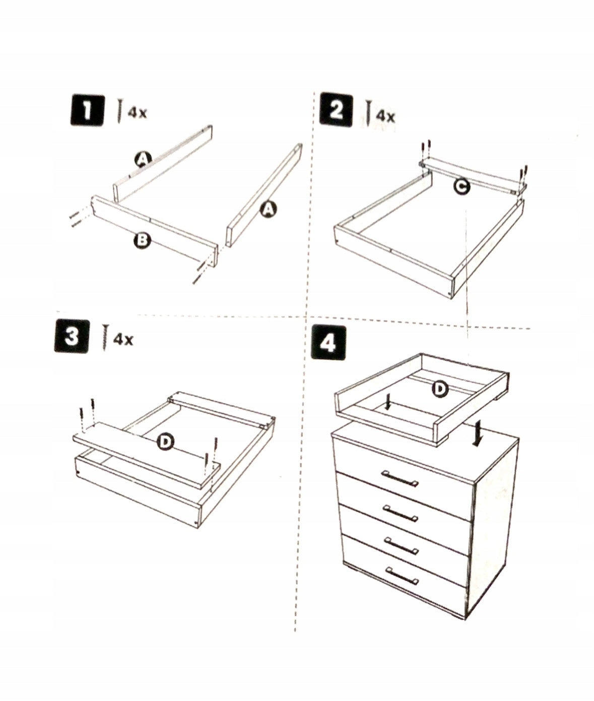 Changing table for cot chest of drawers UNIVERSAL 80x70 cm with compartment Brand no brand