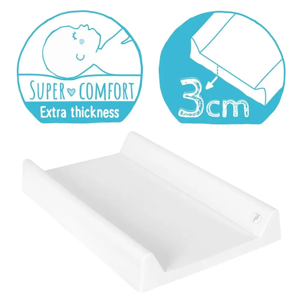 Changing table rigid Ceba baby 50 x 70 cm white Product width 50 cm