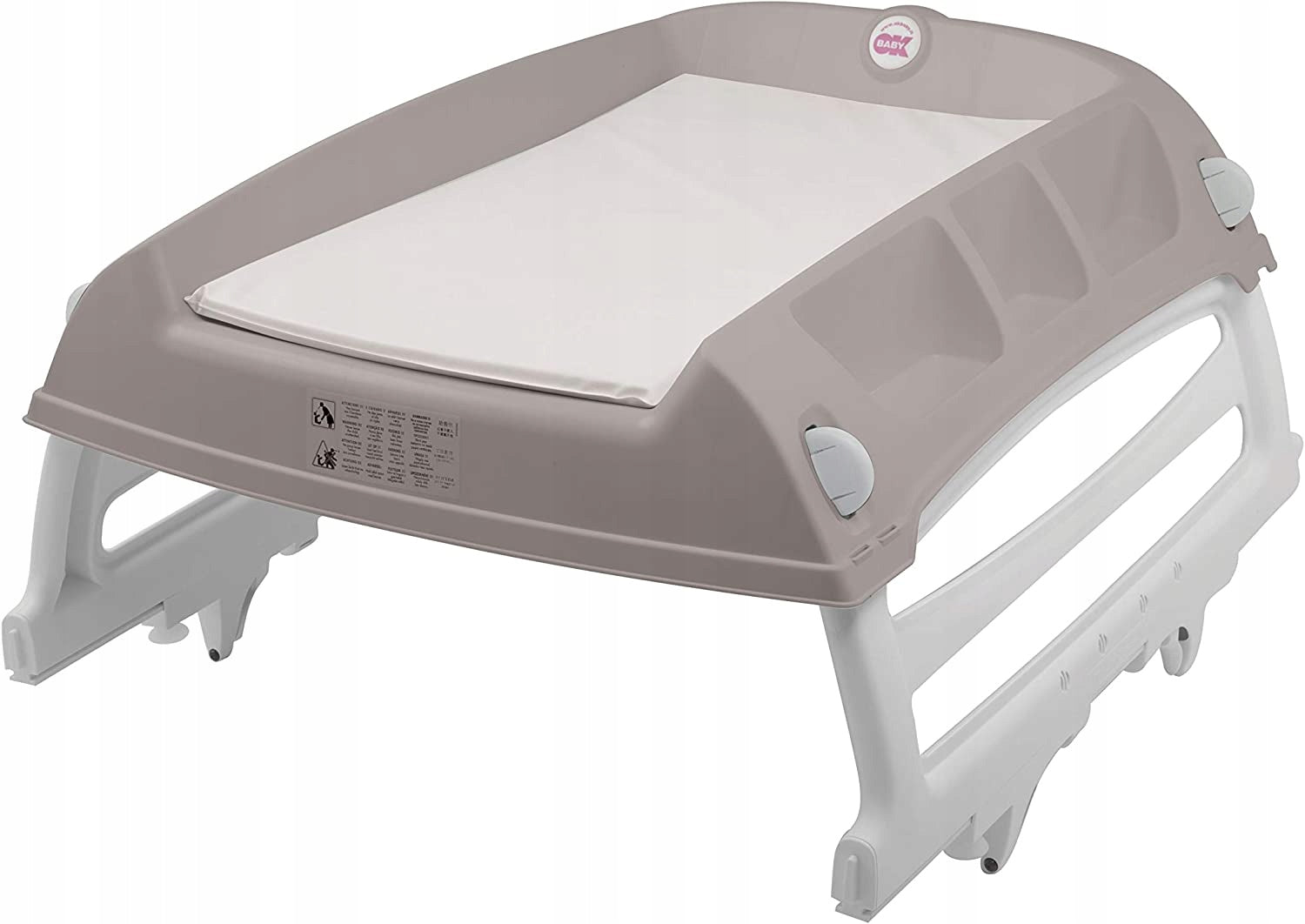 Changing table rigid Okbaby 66,5 x 84,5 cm brown