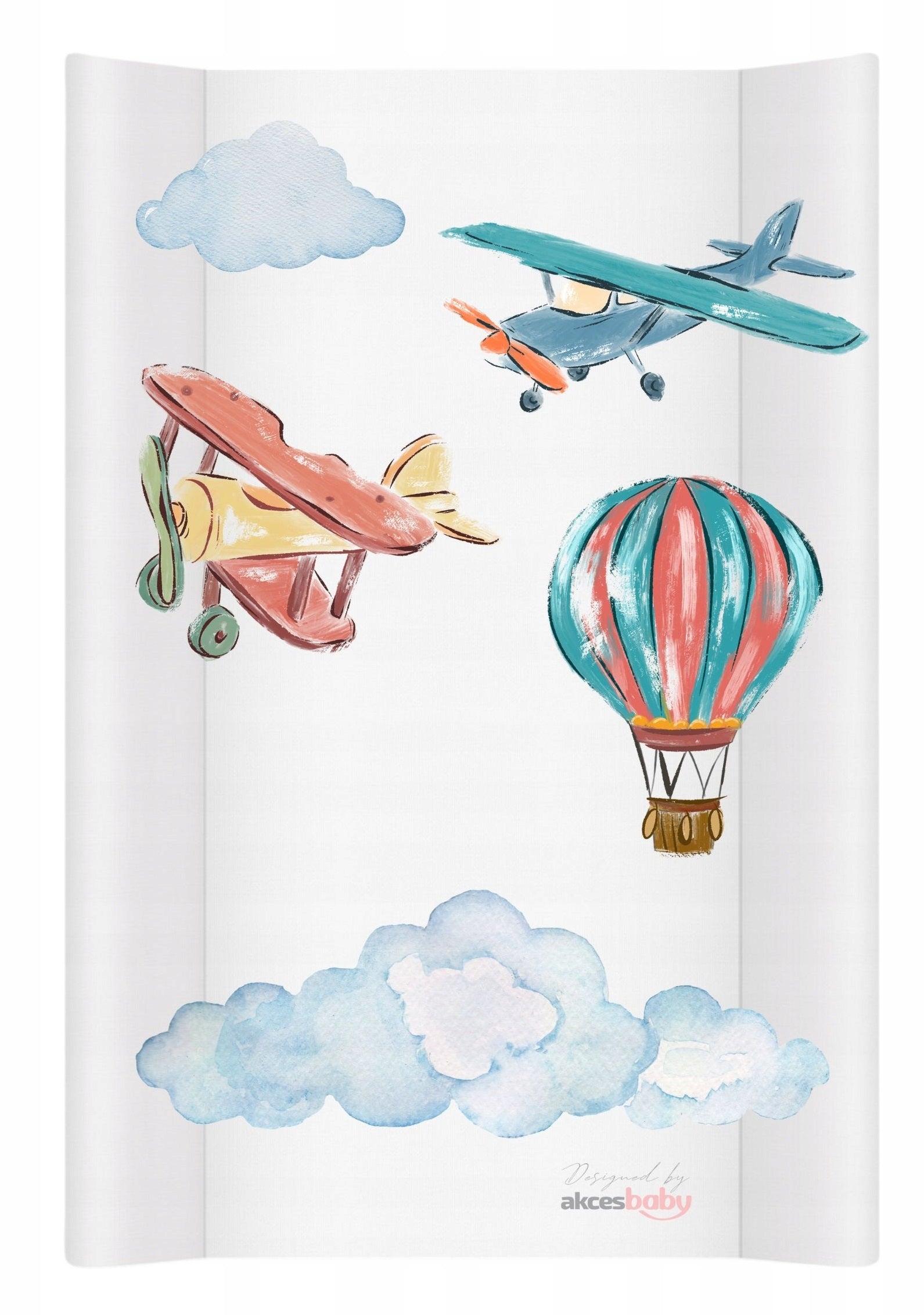 Changing table rigid for cot AkcesBaby 47 x 70 cm aircraft