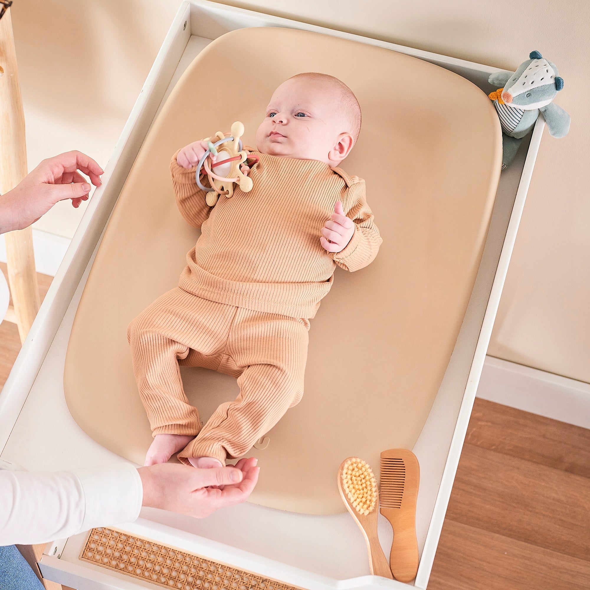 Changing table soft changing mat Nattou Softy 50 x 70 cm beige Brand Nattou