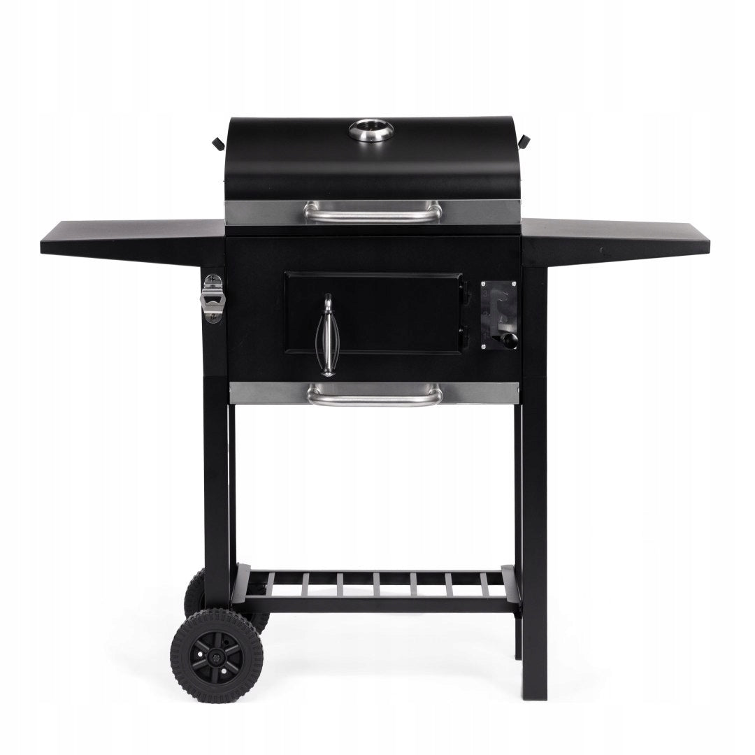 Charcoal Garden Grill Large Cover Adjustable Grating Thermometer Side Shelves Manufacturer code KSC-00006