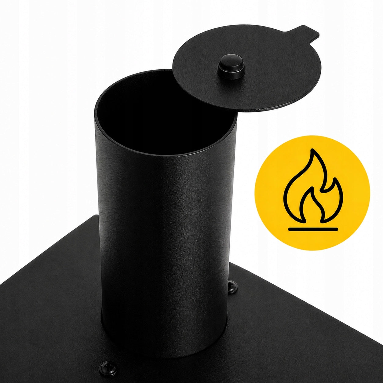 Charcoal Grill Garden Cast Iron Grating Large with Chimney Ashtray Thermometer Grill height 106 cm